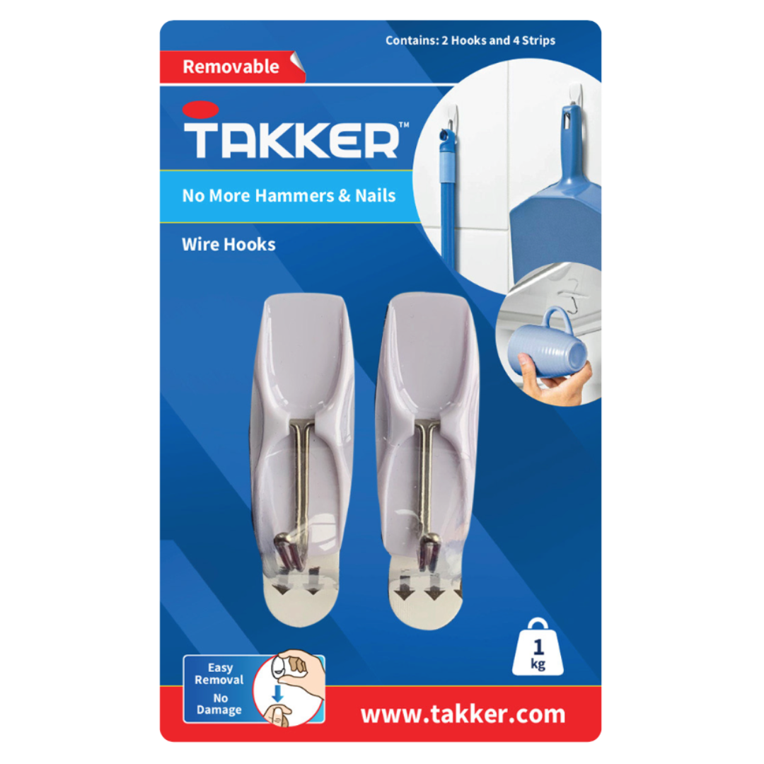 TAKKER™ easy stick - no damage WIRE HOOKS – Takker
