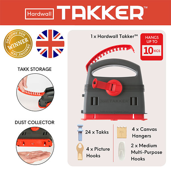 Takker® Easy One-Step Hardwall Picture Frame Hanging Tool Kit