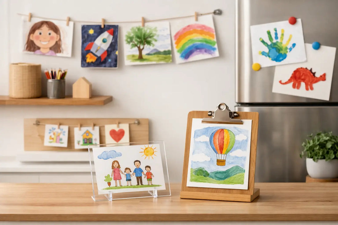 How to Display Kids Artwork Without Wall Damage