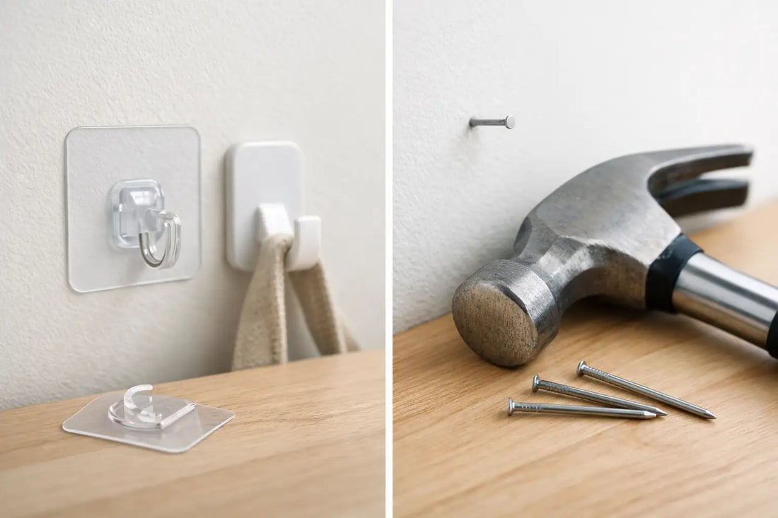 Adhesive Hooks vs Nails: Which Works Best?