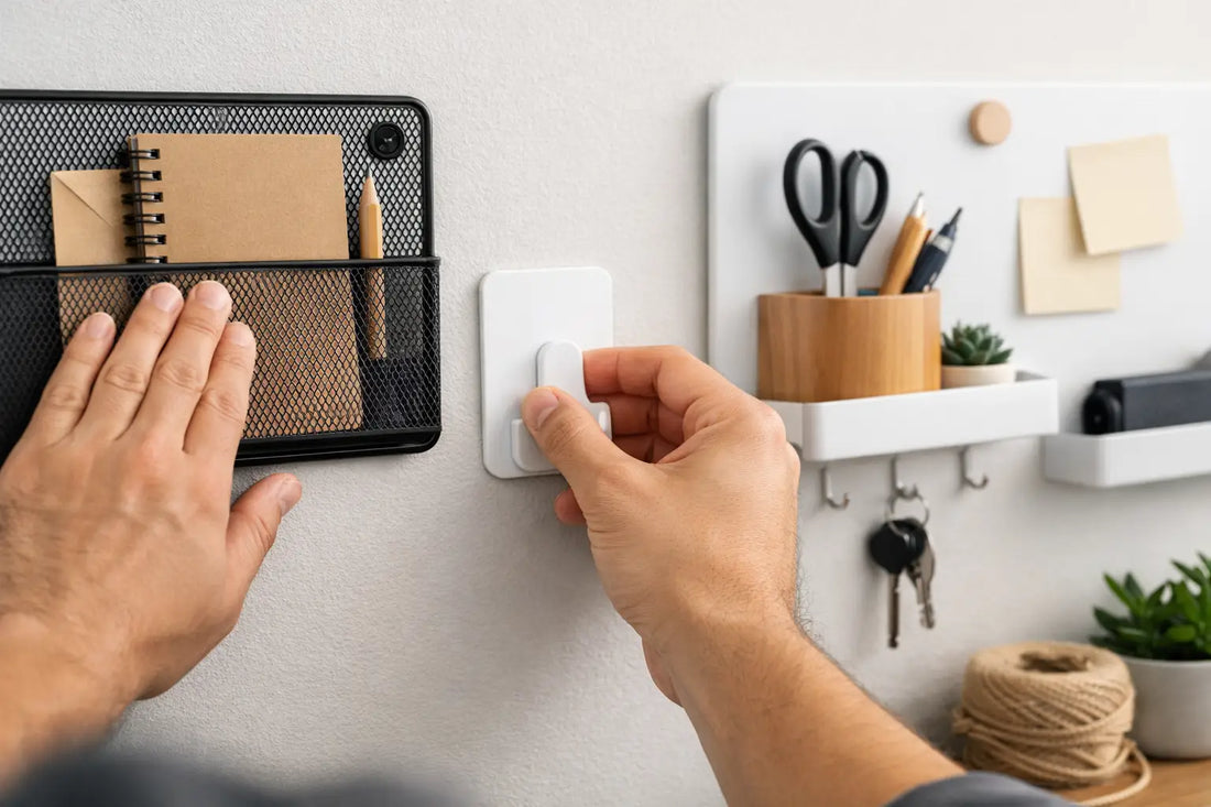 How to Mount Wall Organisers Without Drilling