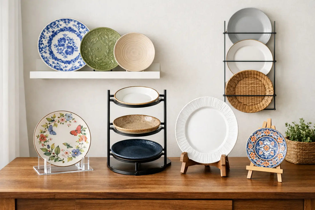 7 Ways to Display Plates Without Drilling