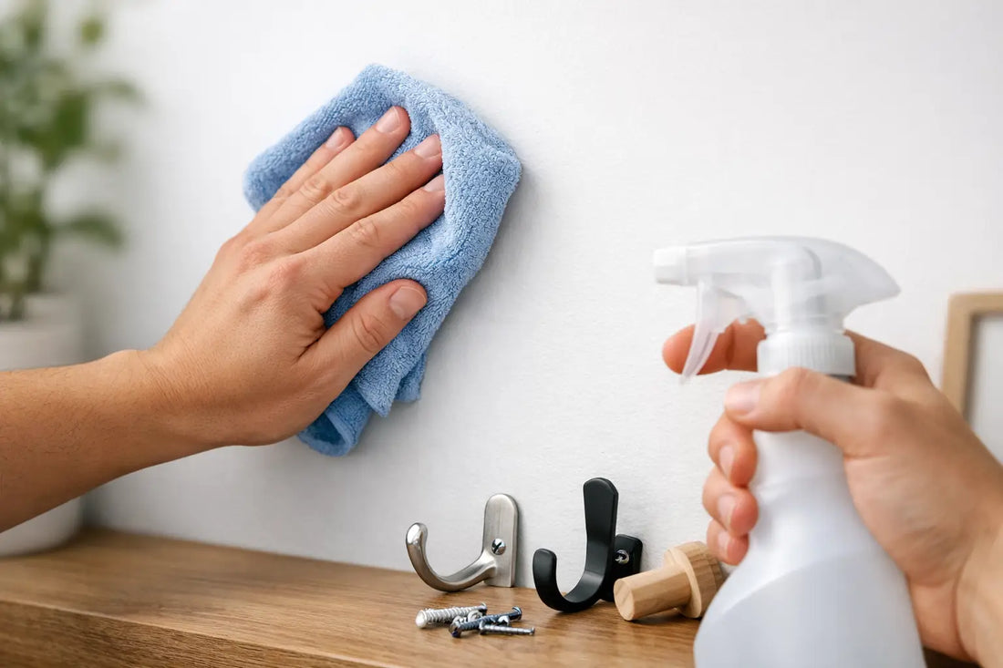 How to Clean Wall Surface Before Hooks