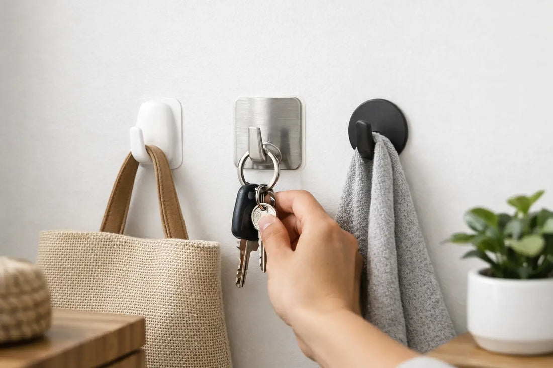 Wall Hooks Without Drilling That Actually Work
