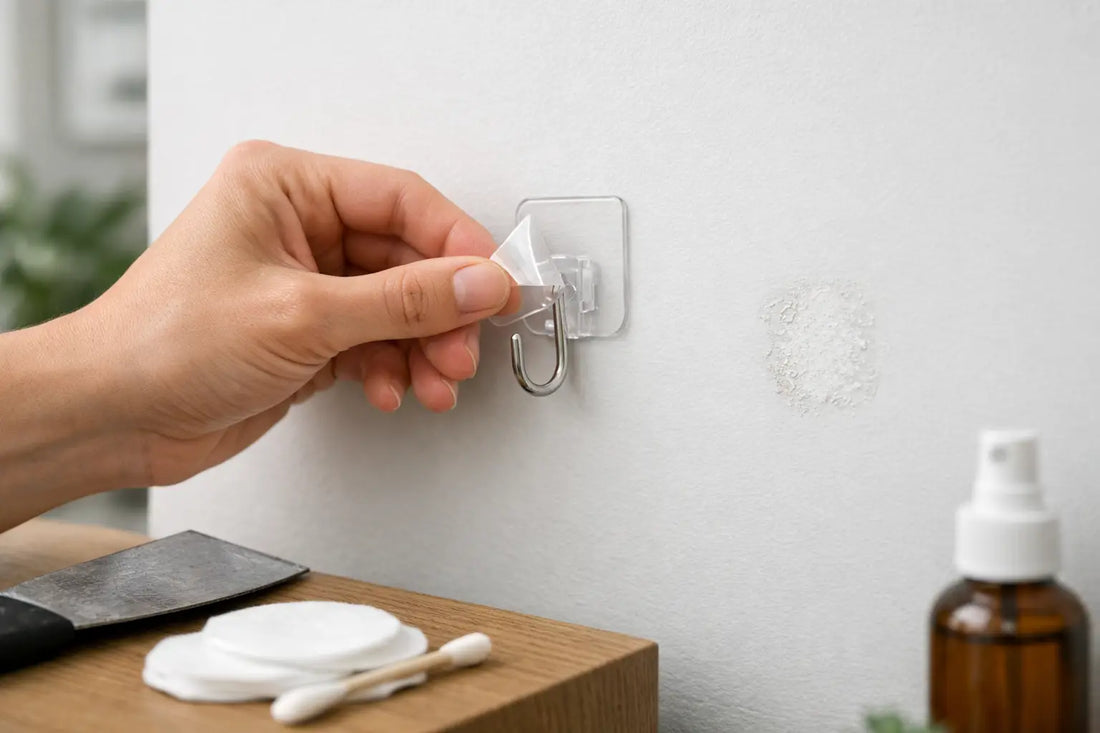 How to Remove Adhesive Hooks Without Wall Damage