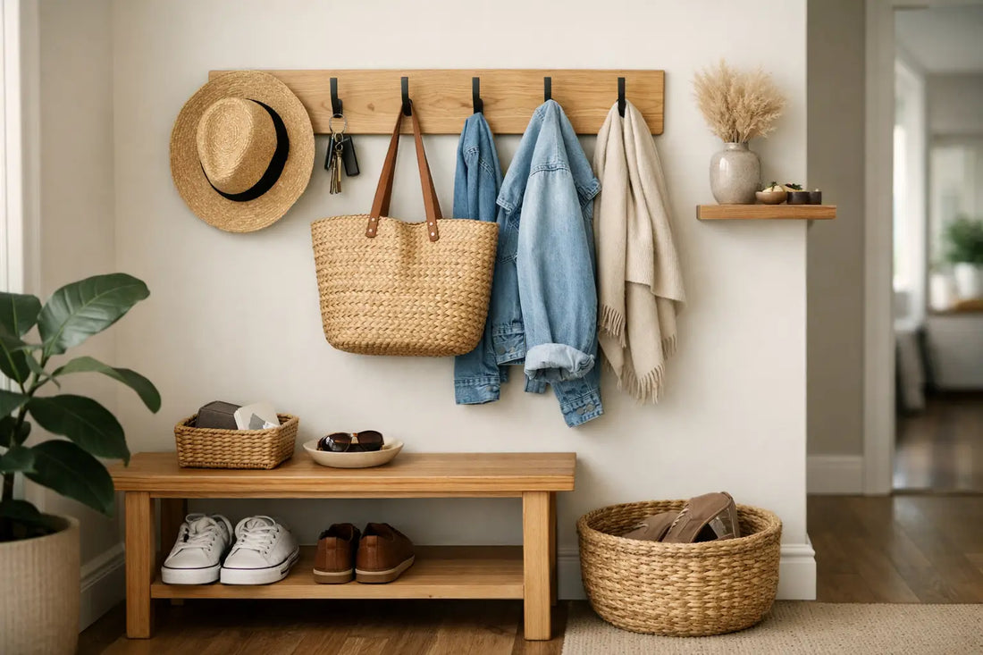 12 Entryway Hook Ideas for a Tidy Small Hall