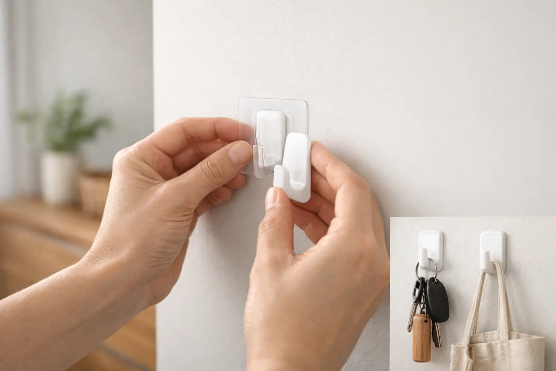 How to Use Adhesive Wall Hooks Properly