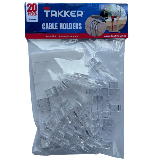 TAKKER™ easy stick - no damage CABLE HOLDERS (small)