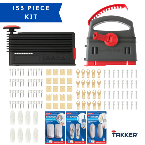 TAKKER™ & HARDWALL TAKKER™ 153 Piece Picture Hanging Bundle