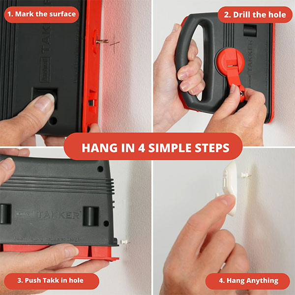Takker® Easy One-Step Hardwall Picture Frame Hanging Tool Kit